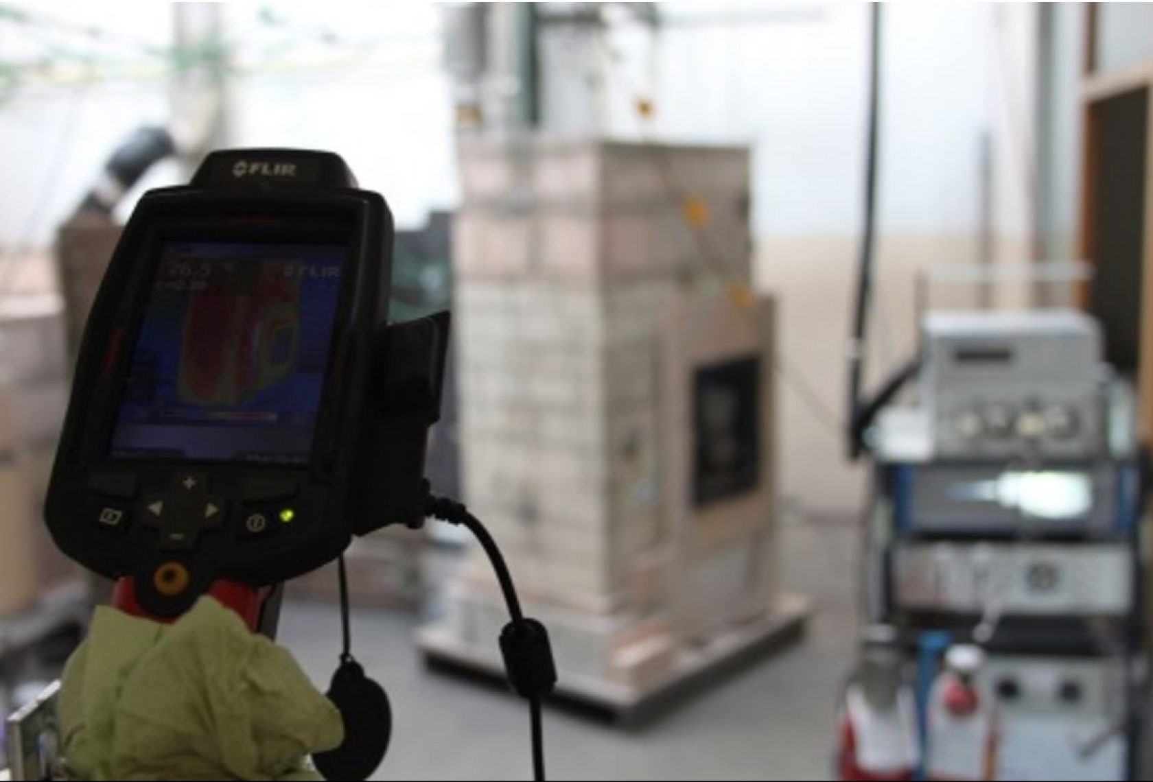 Messung der Wäremverteilung eines Kachelofens