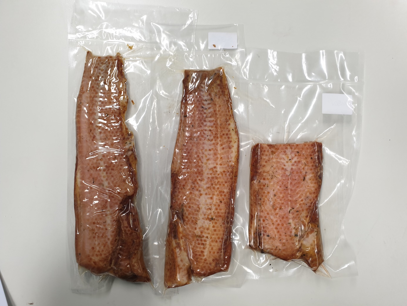 Fischfilets in Vakuumverpackung