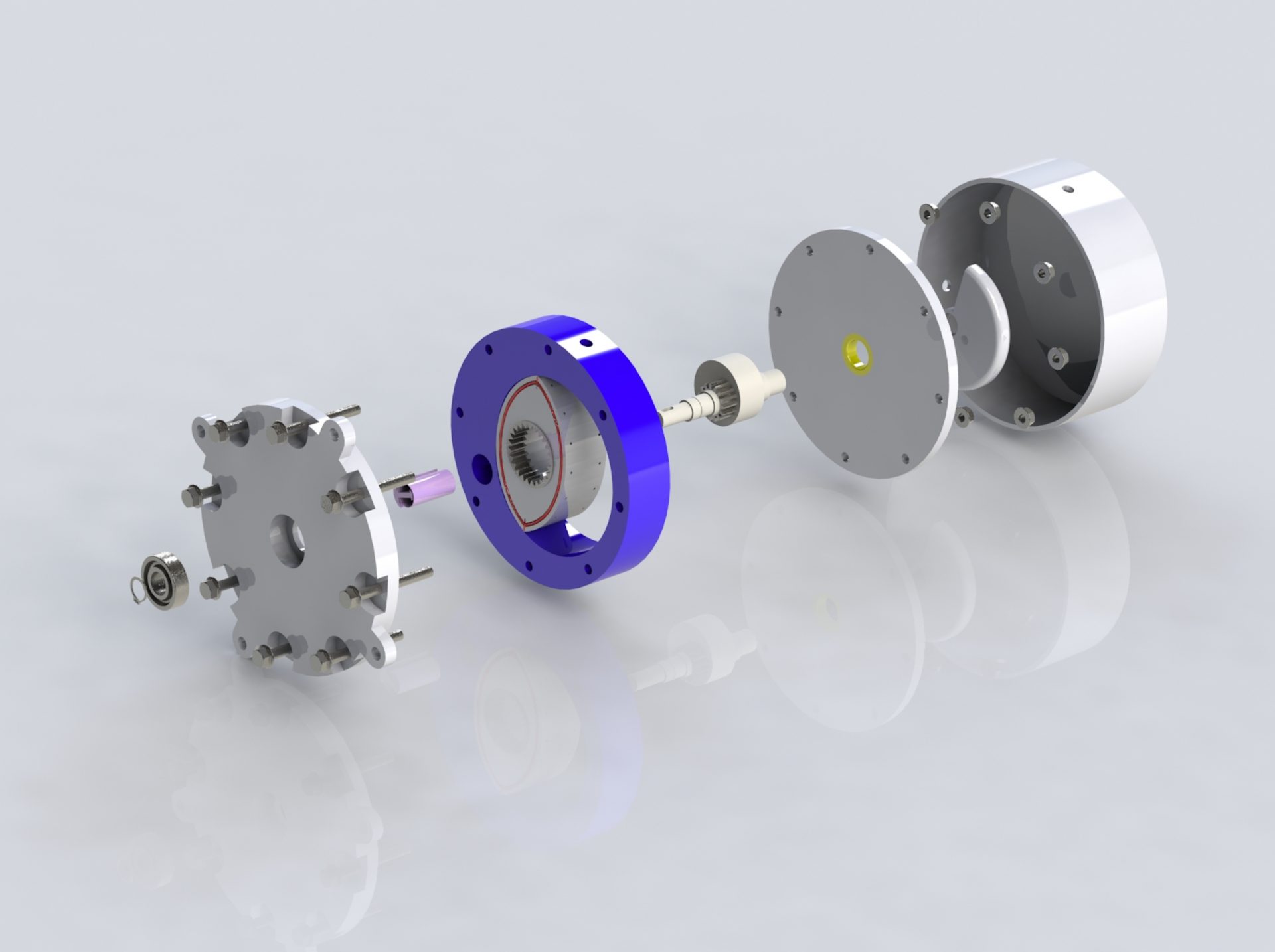 Schematische Darstellung des Verdichters, Variante 1zu2