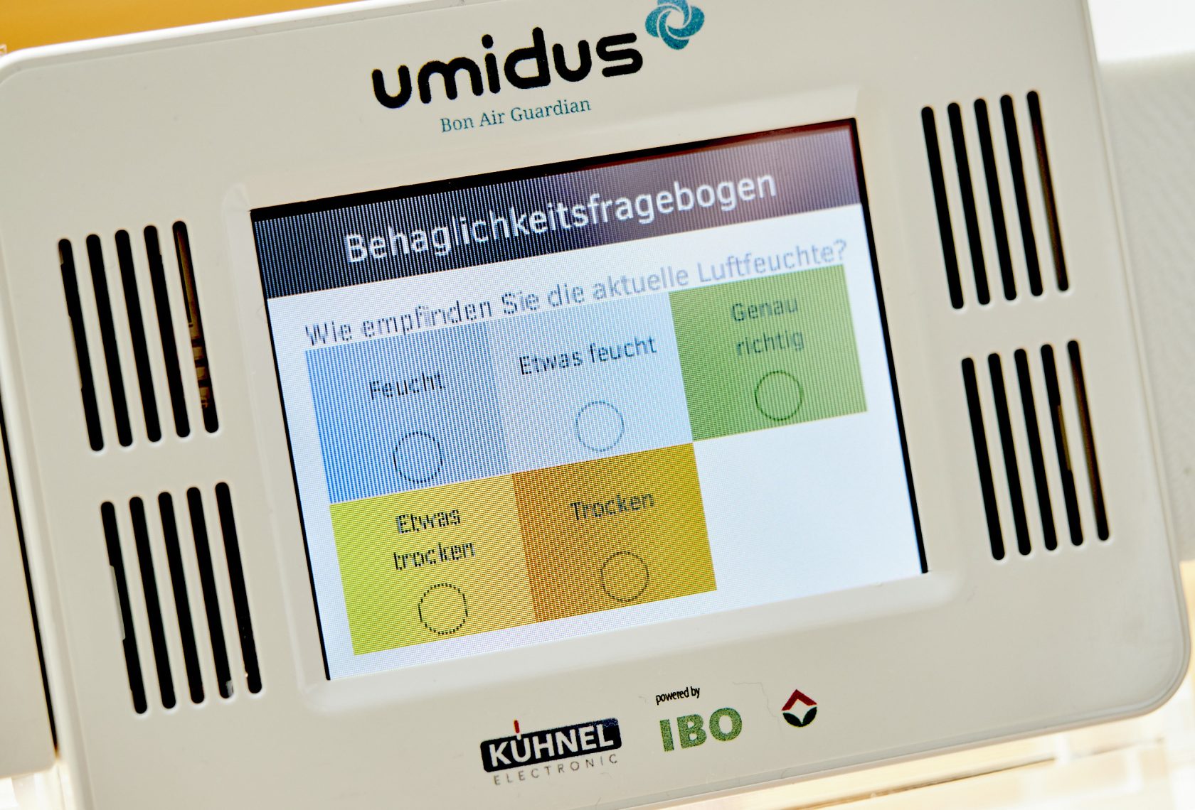 Screen einer Messapparatur