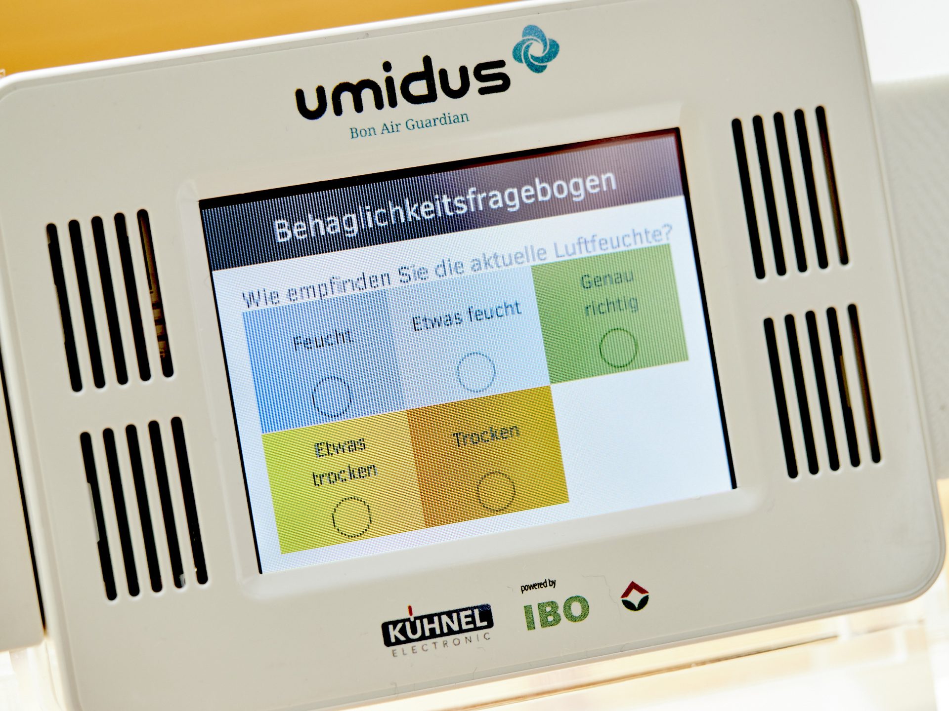 Screen einer Messapparatur