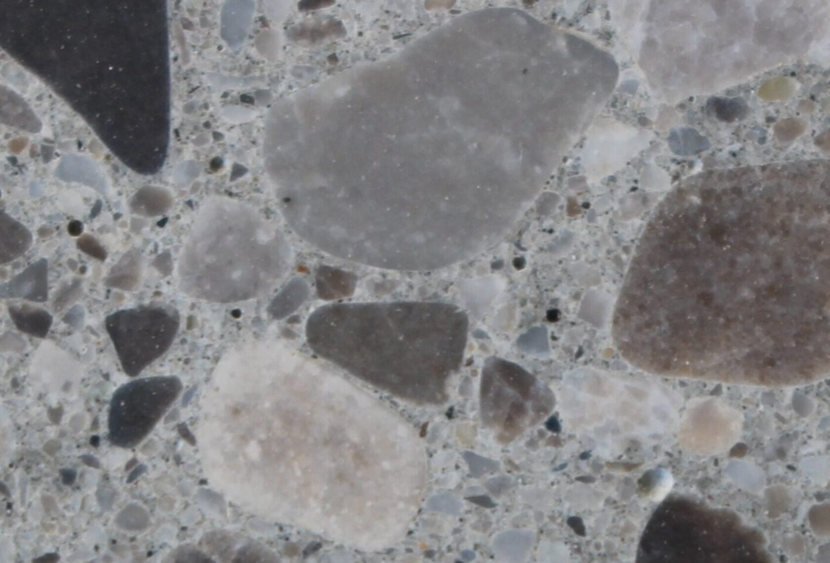 Recyclingbeton Nahaufnahme von Beton