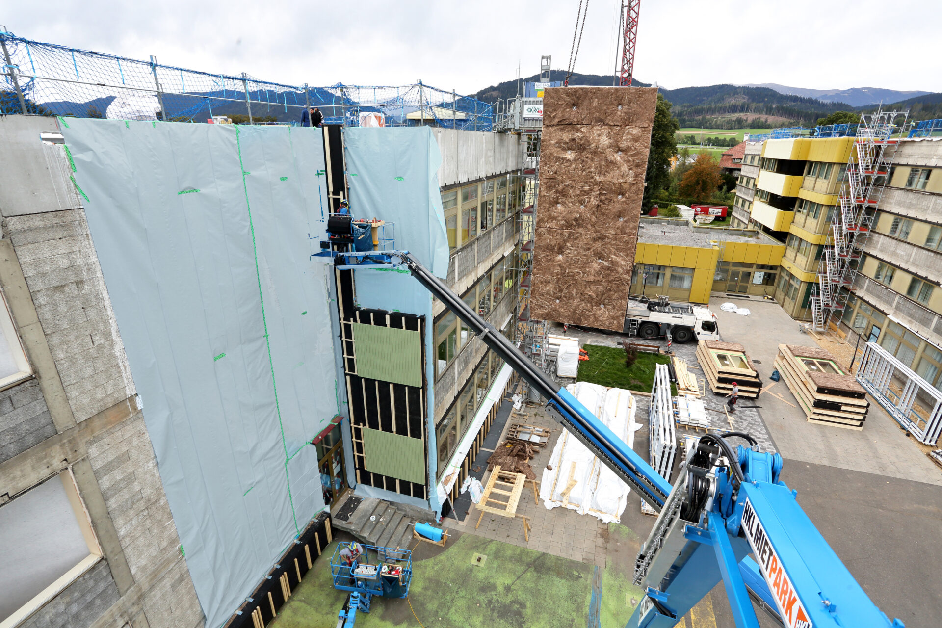 Blick auf eine Baustelle